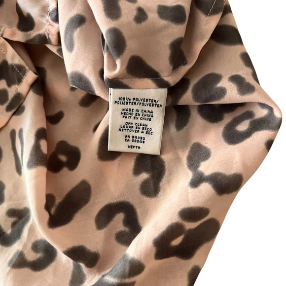 Nine West Suit Separates Sleeveless Pink and Brown Leopard Blouse NWOT - Picture 8 of 8